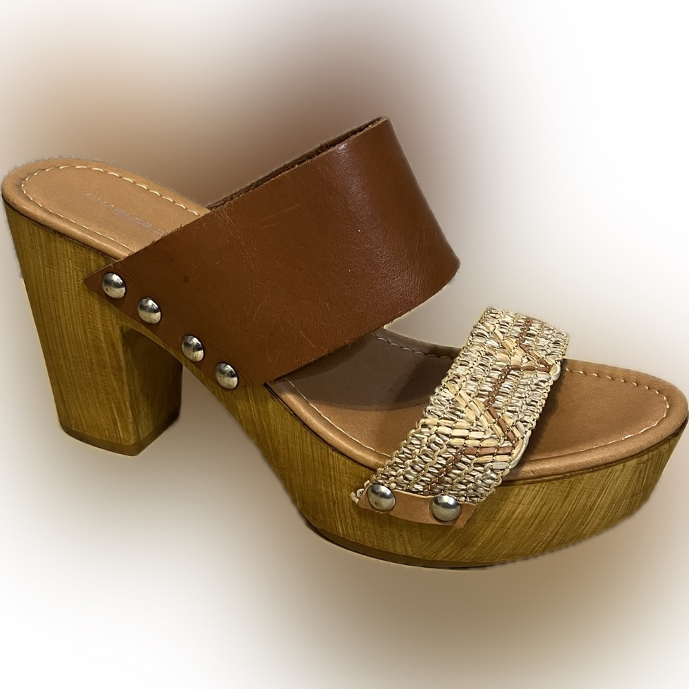 Charles David Jinx High- Heel Platform Sandals size 9
